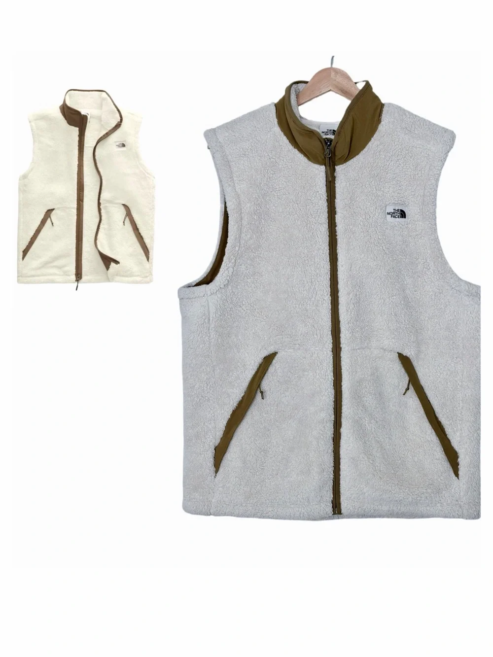 The North Face Men's Campshire Vest in Off-White Size Large